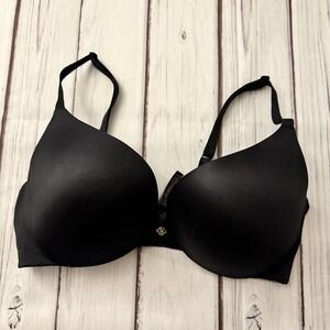 Victorias Secret Bra 34D Wireless Lightly Padded Black Bow Lingerie‎ No Wire